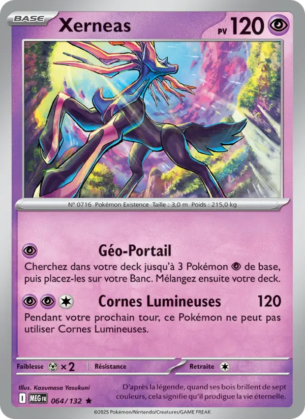Carte Xerneas 064/132 - Méga-Évolution